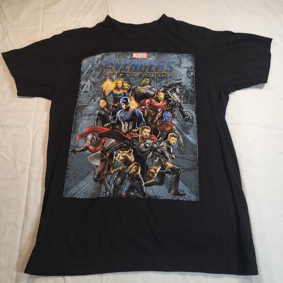 Marvel Avengers Endgame Casual T-Shirt Adult Mens Size Small S Black - Picture 2 of 9